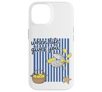 Custodia per iPhone 14 Quando la vita ti offre ostriche, sorridi con umorismo