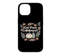 Custodia per iPhone 14 Que Pasa Calabaza Halloween Insegnante di Spagnolo