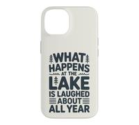 Custodia per iPhone 14 Quello che succede al lago rimane un ricordo ridente