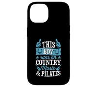 Custodia per iPhone 14 Questo ragazzo corre con musica country e pilates