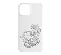 Custodia per iPhone 14 Quetzalcoatl. Serpente piumato. Olmeco. Mesoamericano. Messico