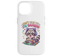 Custodia per iPhone 14 Raccoon Gaming Can't Hear You I'm Gaming Common Raccoon