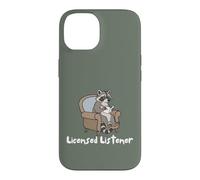 Custodia per iPhone 14 Raccoon Licensed Listener Therapy School Graduation