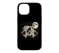 Custodia per iPhone 14 Rats Howling At The Moon - Simpatico topo divertente per amanti dei topi