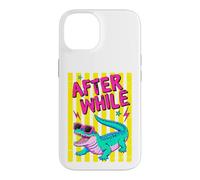 Custodia per iPhone 14 Retro Alligator Occhiali Da Sole Dopo Mentre