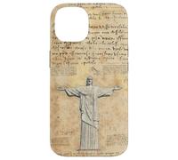 Custodia per iPhone 14 Retro Christ The Redeemer Illustration For Vintage Christian