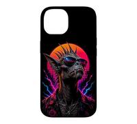 Custodia per iPhone 14 Retro Chupacabra Leggenda Creatura Mistero Mostro Opera D'arte
