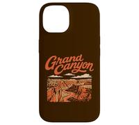 Custodia per iPhone 14 Retro Grand Canyon National Park Vintage Style 80s