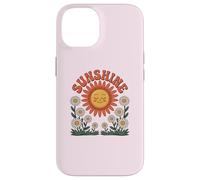 Custodia per iPhone 14 Retro Happy Day Smiling Flower Vintage Groovy 70s