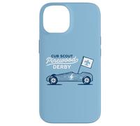 Custodia per iPhone 14 Retro Pinewood Derby Cub Scouts Racer Race Car Logo