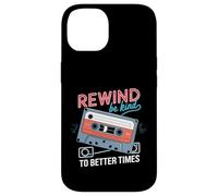 Custodia per iPhone 14 Riavvolgimento Be Kind To Better Times Cassette Retro