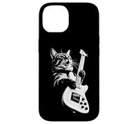 Custodia per iPhone 14 Rock Cat Playing Guitar - Funny Guitar Cat