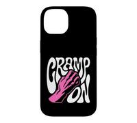 Custodia per iPhone 14 Rock Climbing Cramp On Bouldering Climber Pun