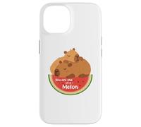 Custodia per iPhone 14 Rodents Summer Fruits One in a Melon Capybara