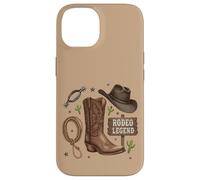 Custodia per iPhone 14 Rodeo Legend - Cappello da cowboy stile western, stile country life