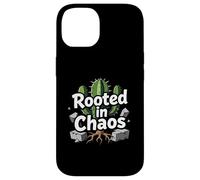 Custodia per iPhone 14 Rooted in Chaos Funny Cactus Gardener Graphic