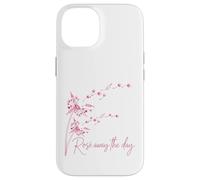 Custodia per iPhone 14 Rose Away The Day Summer Patio Wine Bevitore Carino Vino Lover