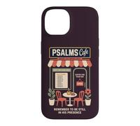 Custodia per iPhone 14 Salmi cristiani Caffè Fede Caffè Scrittura Preghiera