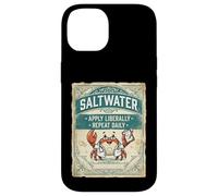 Custodia per iPhone 14 Saltwater Doctor Crab Ocean Vintage Design