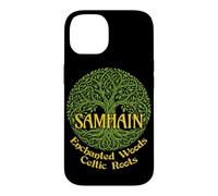 Custodia per iPhone 14 Samhain Enchanted Woods Celtic Roots Strega gaelica di Halloween