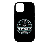 Custodia per iPhone 14 San Girolamo Prega per noi Santo Patrono Cattolico Grafico