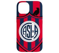 Custodia per iPhone 14 San Lorenzo de Almagro - Scudo a strisce CASLA