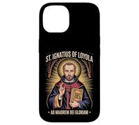 Custodia per iPhone 14 Sant'Ignazio di Loyola Ad Maiorem Dei Gloriam Gesuita Cattolico