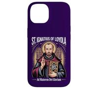 Custodia per iPhone 14 Sant'Ignazio Loyola Ad Maiorem Dei Gloriam Gesuita Cattolico