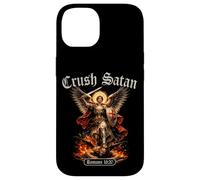 Custodia per iPhone 14 Schiaccia Satana San Michele Romani Versi Biblici Arcangelo Angelo