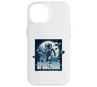 Custodia per iPhone 14 Sci Fi Space Run Run Ma non puoi nascondere l'astronauta