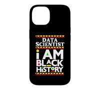 Custodia per iPhone 14 Scienziato dei dati Melanina I Am Black History Working Mom Dad