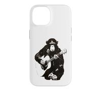Custodia per iPhone 14 Scimpanzé che suona la chitarra Design - Musica divertente Scimmia Art