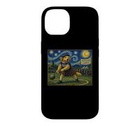 Custodia per iPhone 14 Scotland Games Golden Retriever Art Scottish Dog