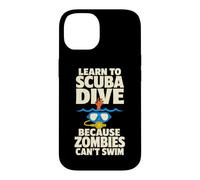 Custodia per iPhone 14 Scuba Diver Zombie Apocalypse Avventura subacquea