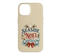 Custodia per iPhone 14 Seaside Noel Society Natale costiero