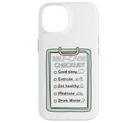 Custodia per iPhone 14 SelfCare Checklist Promemoria abitudini sane