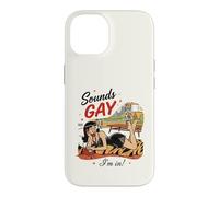 Custodia per iPhone 14 "Sembra gay, mi trovo in" LGBT Rainbow GayPride Lesbiche