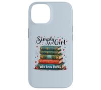 Custodia per iPhone 14 Semplicemente una ragazza che ama i libri illustrazione