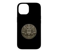 Custodia per iPhone 14 Serpente Maya Sacerdote Pietra Reliquia Antica Arte del Tempio