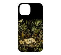 Custodia per iPhone 14 Serra vintage botanica panchina da vaso, design naturale