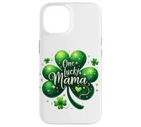Custodia per iPhone 14 Shamrock Saint Irish Patrick Clover Mama Lucky Holiday