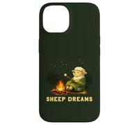 Custodia per iPhone 14 Sheep Dreams - Campfire Marshmallow Camping