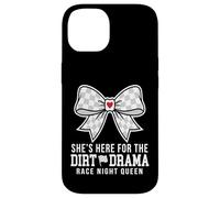 Custodia per iPhone 14 She's Here For The Dirt Drama Race Night Queen
