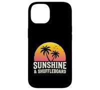 Custodia per iPhone 14 Shuffleboard Giocatore Gioco Da Tavolo Amante All'aperto Shuffle Board