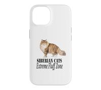 Custodia per iPhone 14 Siberian Cats Extreme Fluff Zone, design per proprietario di gatti