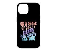 Custodia per iPhone 14 SIENNA Personalized Name Cute Retro Girls Groovy Birthday