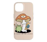 Custodia per iPhone 14 Sii te stesso non scusarti Cottagecore Frog