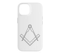 Custodia per iPhone 14 Simbolo massonico massonico bussola quadrata massoneria occulta