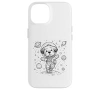 Custodia per iPhone 14 Simpatico cane astronauta esploratore spaziale cucciolo universo design