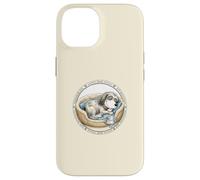Custodia per iPhone 14 Simpatico cane divertente con cuccia per cani + fodera durante il sonno